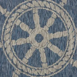 Captiva Nautical Helm Outdoor Area Rug, 5X7-Kirkland's Home Sale