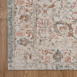 Caramel Botanical Indoor/Outdoor Area Rug, 7X9-Kirkland's Home Shop