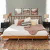 Caramel Mid-Century Modern Platform King Bed Frame-Kirkland's Home Online