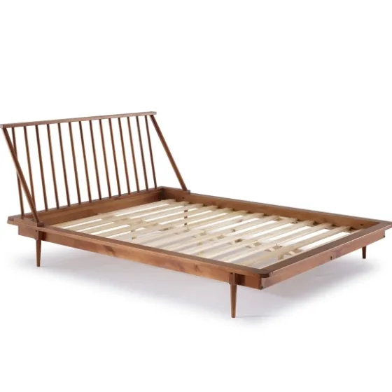 Caramel Mid-Century Modern Queen Bed Frame-Kirkland's Home New