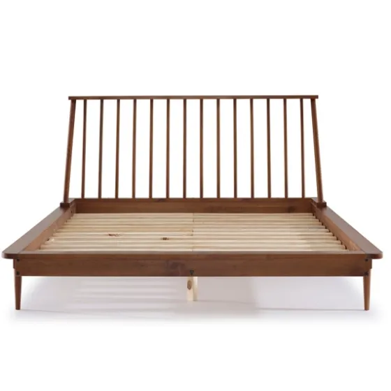 Caramel Mid-Century Modern Queen Bed Frame-Kirkland's Home New