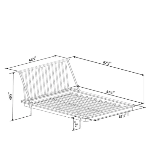 Caramel Mid-Century Modern Queen Bed Frame-Kirkland's Home New