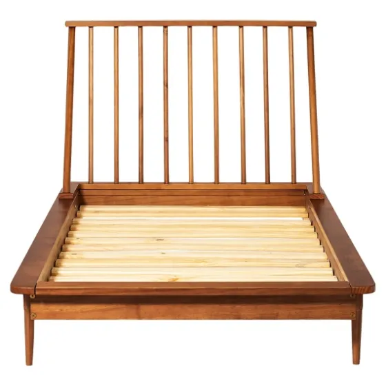 Caramel Mid-Century Modern Twin Bed Frame-Kirkland's Home Store