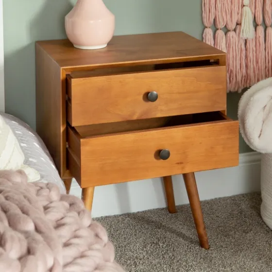 Caramel Mid-Century Nightstand-Kirkland's Home New