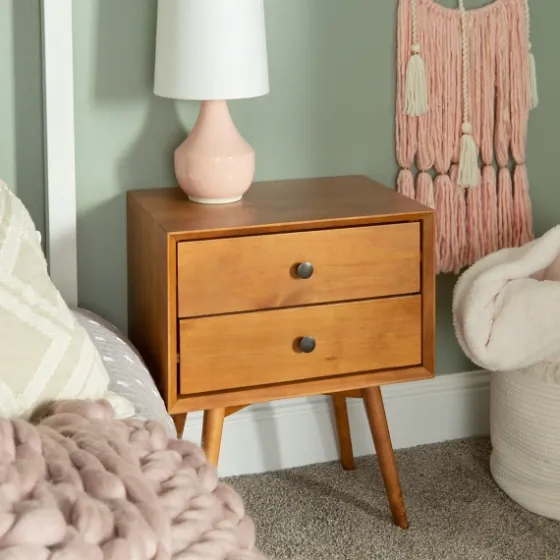 Caramel Mid-Century Nightstand-Kirkland's Home New