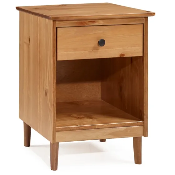 Caramel One-Drawer Wood Nightstand-Kirkland's Home New