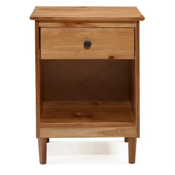 Caramel One-Drawer Wood Nightstand-Kirkland's Home New