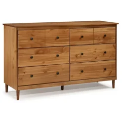 Caramel Solid Wood 6-Drawer Dresser-Kirkland's Home Best