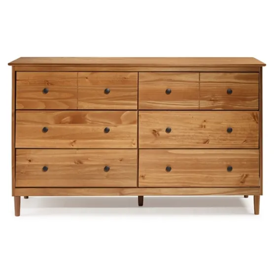 Caramel Solid Wood 6-Drawer Dresser-Kirkland's Home Best