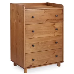 Caramel Wooden 4-Drawer Dresser-Kirkland's Home Cheap