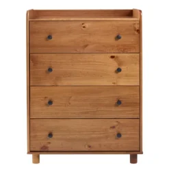 Caramel Wooden 4-Drawer Dresser-Kirkland's Home Cheap