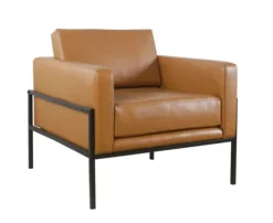 Carmel Vegan Leather Club Accent Chair-Kirkland's Home Shop