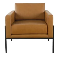 Carmel Vegan Leather Club Accent Chair-Kirkland's Home Shop