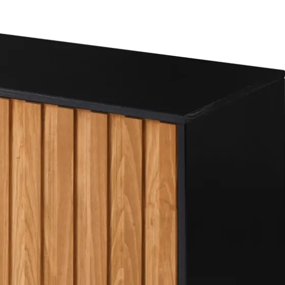 Carmel Wood Grooved Doors Tv Stand-Kirkland's Home Discount