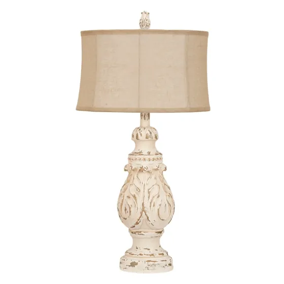 Caroline Distressed Cream Table Lamp-Kirkland's Home New