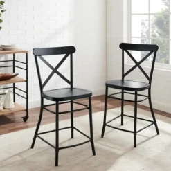 Caroline X-Back Counter Stools, Set Of 2-Kirkland's Home Online