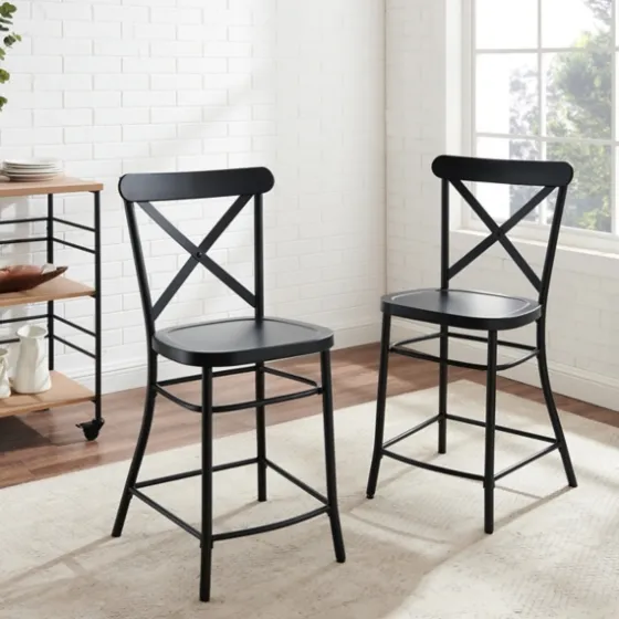 Caroline X-Back Counter Stools, Set Of 2-Kirkland's Home Online