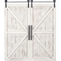 Carriage House Wood Barn Door Plaques, Set Of 2-Kirkland's Home Flash Sale