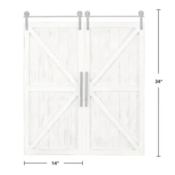 Carriage House Wood Barn Door Plaques, Set Of 2-Kirkland's Home Flash Sale
