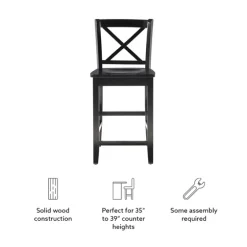 Carter X-Back Counter Stool-Kirkland's Home Online