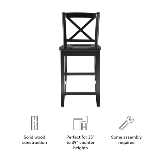 Carter X-Back Counter Stool-Kirkland's Home Online