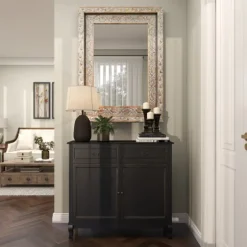 Carved Floral Mango Wood Mirror-Kirkland's Home Hot