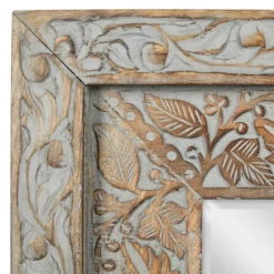 Carved Floral Mango Wood Mirror-Kirkland's Home Hot