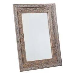 Carved Floral Mango Wood Mirror-Kirkland's Home Hot