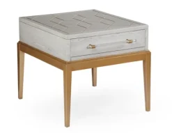 Carved Graphite And Gold Accent Table, 24X28-Kirkland's Home New