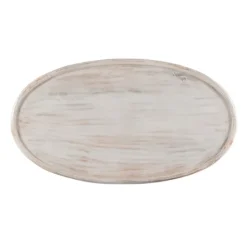 Carved Lattice Wood Oval Coffee Table-Kirkland's Home Online