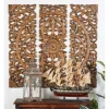 Carved Mahogany 3-Pc. Triptych Wall Panels-Kirkland's Home Best Sale