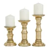 Carved Mango Wood Candle Holders, Set Of 3-Kirkland's Home Outlet