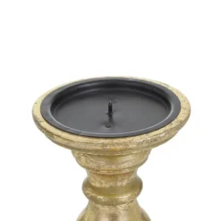 Carved Mango Wood Candle Holders, Set Of 3-Kirkland's Home Outlet