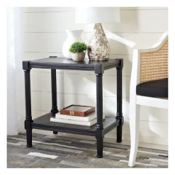 Carved Pinewood Farmhouse Accent Table-Kirkland's Home Online