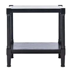 Carved Pinewood Farmhouse Accent Table-Kirkland's Home Online