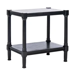 Carved Pinewood Farmhouse Accent Table-Kirkland's Home Online