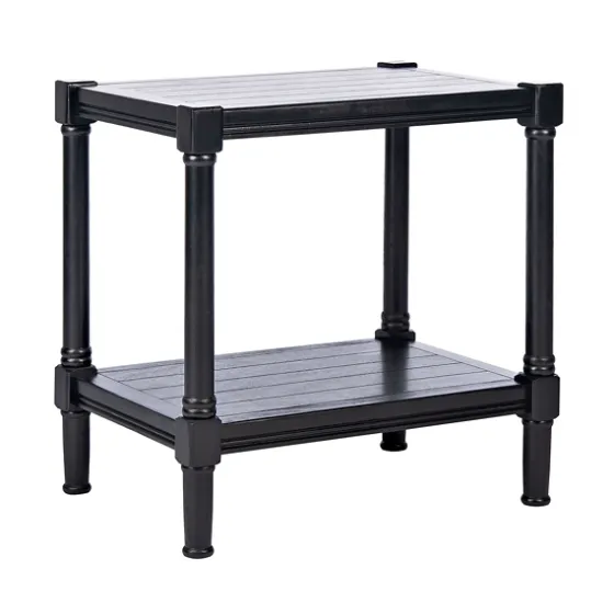 Carved Pinewood Farmhouse Accent Table-Kirkland's Home Online