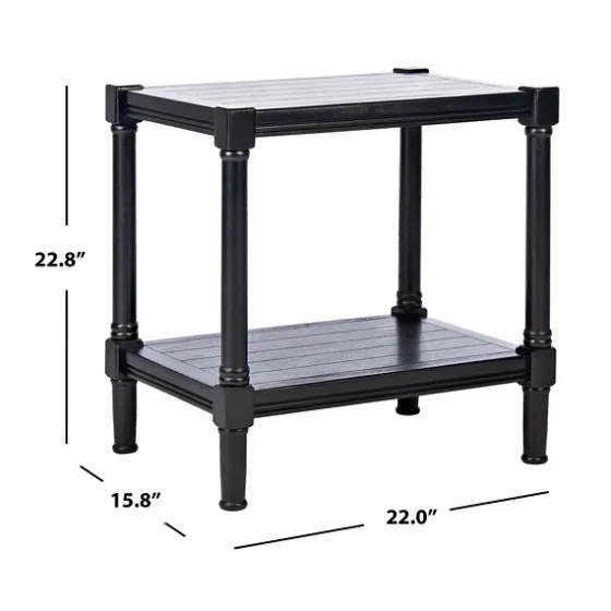 Carved Pinewood Farmhouse Accent Table-Kirkland's Home Online
