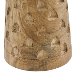Carved Triangles Wood Candle Holders, Set Of 3-Kirkland's Home Hot