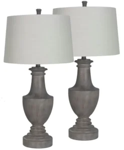 Carved Urn Table Lamps, Set Of 2-Kirkland's Home Discount