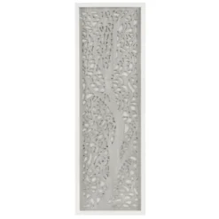 Carved Wood Laurel Branches Panel Wall Plaque-Kirkland's Home Store