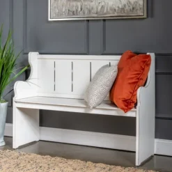 Carved Wood Pew Bench-Kirkland's Home Cheap