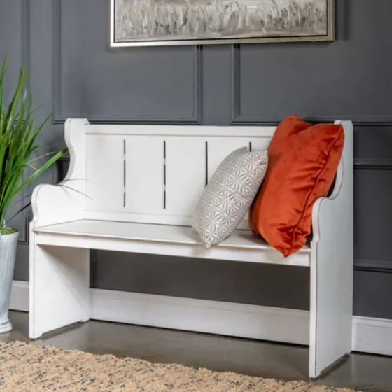 Carved Wood Pew Bench-Kirkland's Home Cheap