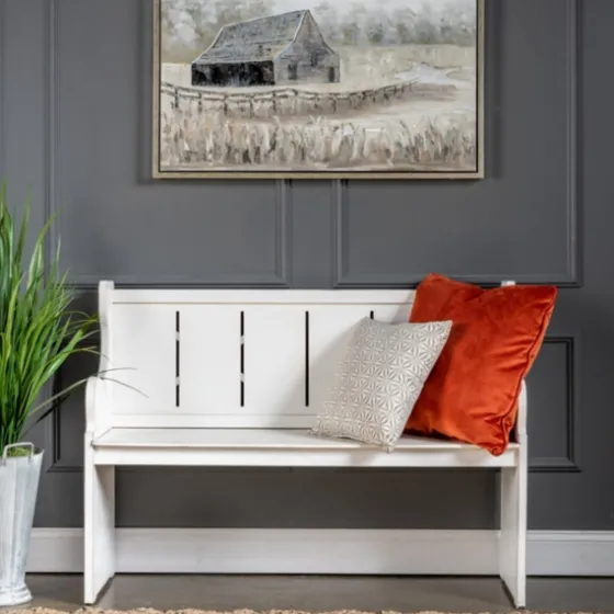 Carved Wood Pew Bench-Kirkland's Home Cheap