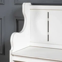 Carved Wood Pew Bench-Kirkland's Home Cheap