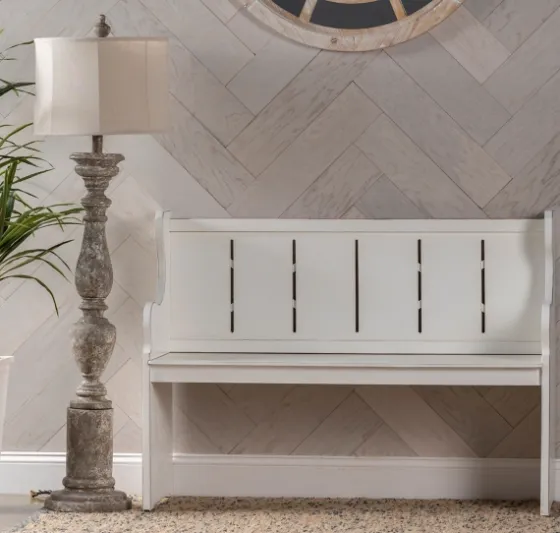 Carved Wood Pew Bench-Kirkland's Home Cheap