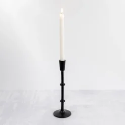 Cast Iron Notched Taper Candlestick, 11 In.-Kirkland's Home New