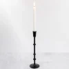 Cast Iron Notched Taper Candlestick, 13 In.-Kirkland's Home Sale