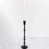 Cast Iron Notched Taper Candlestick, 15 In.-Kirkland's Home New