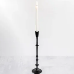 Cast Iron Notched Taper Candlestick, 15 In.-Kirkland's Home New